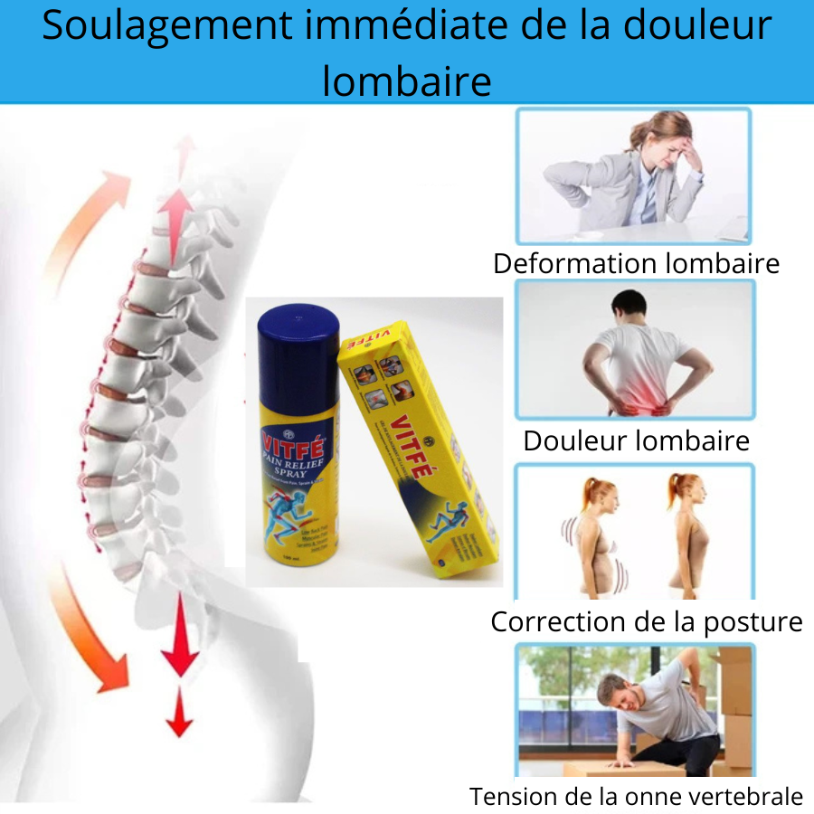 Spray pour le soulagement lombaire