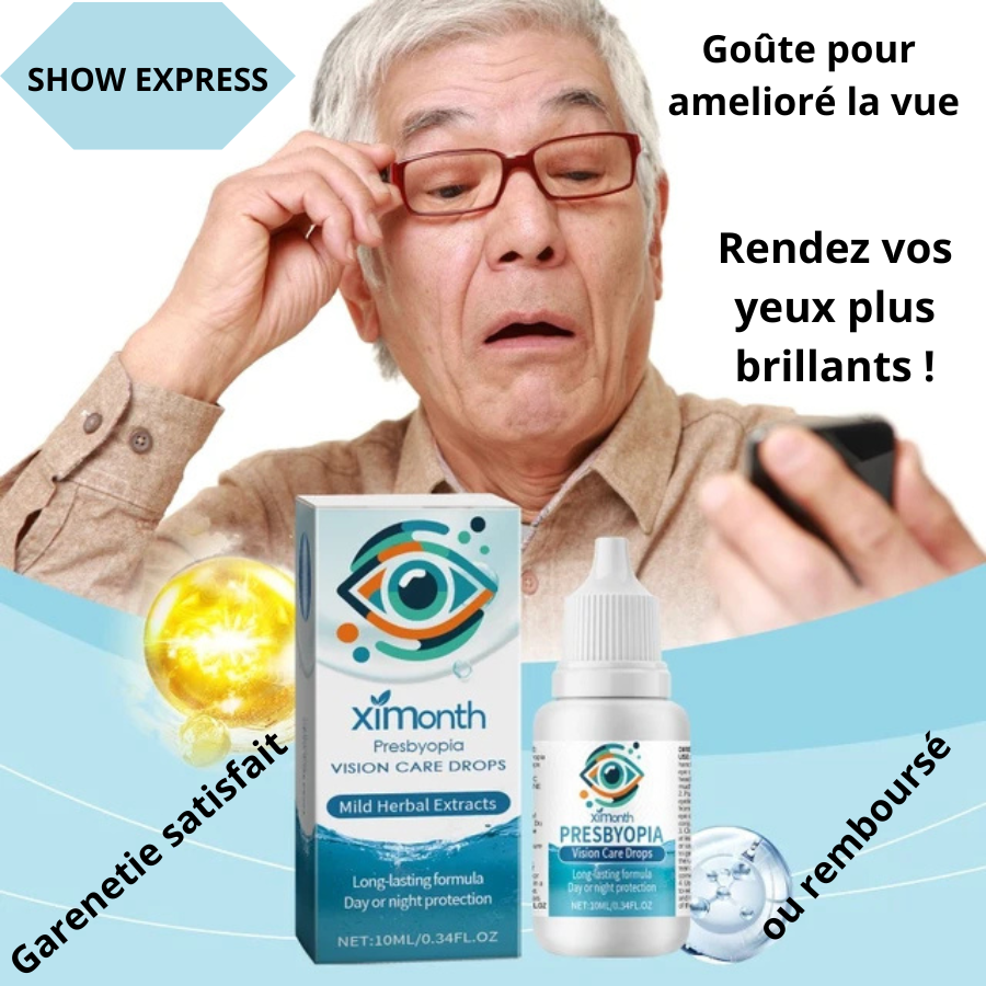 Goûtes oculaires pour améliorer la vue