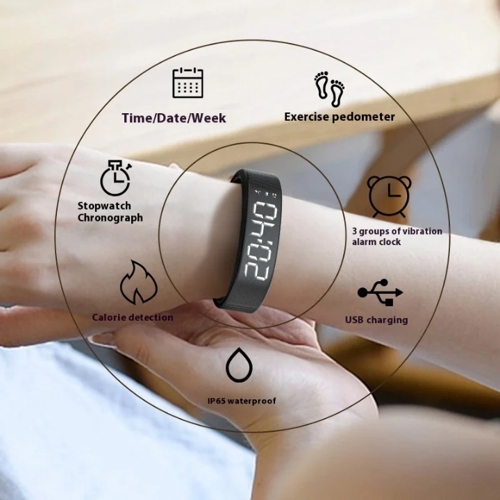 Montre Réveil Vibrante intelligent