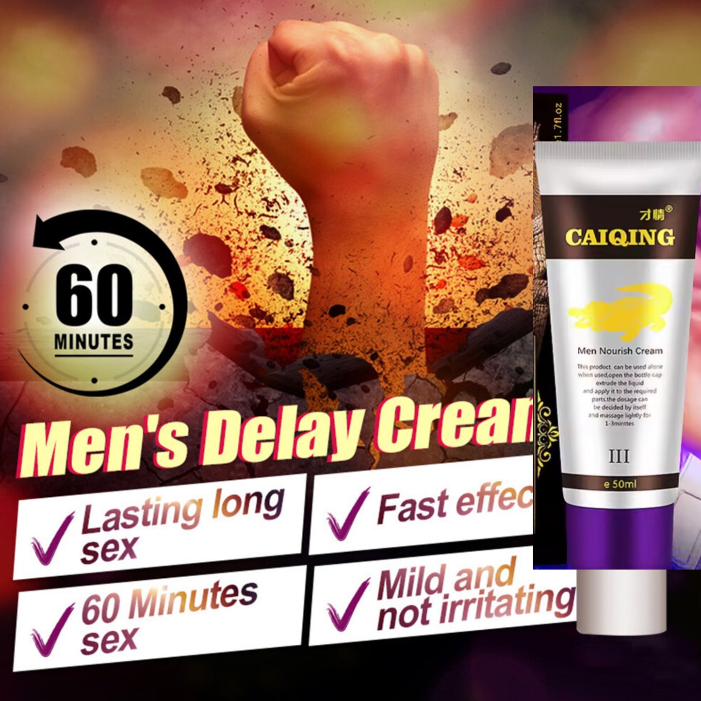 Crème renforcement masculine - Pour une érection durable