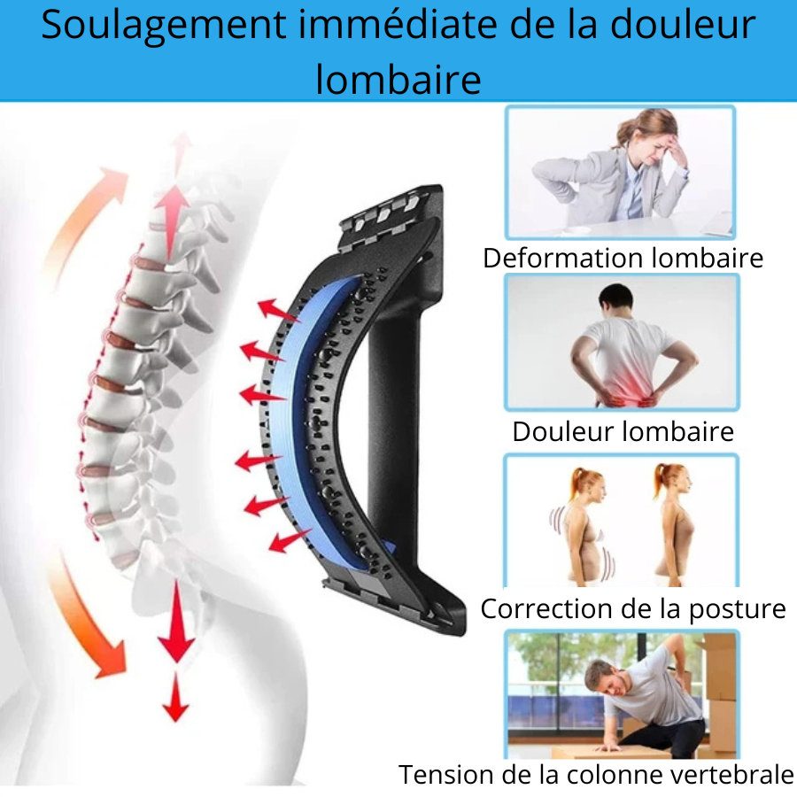 Civière pour le soulagement lombaire